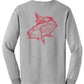 Redfish Cotton Light Gray Long Sleeve Shirt