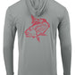 Redfish Performance Hoodie Dry-fit Long Sleeve - Medium Gray