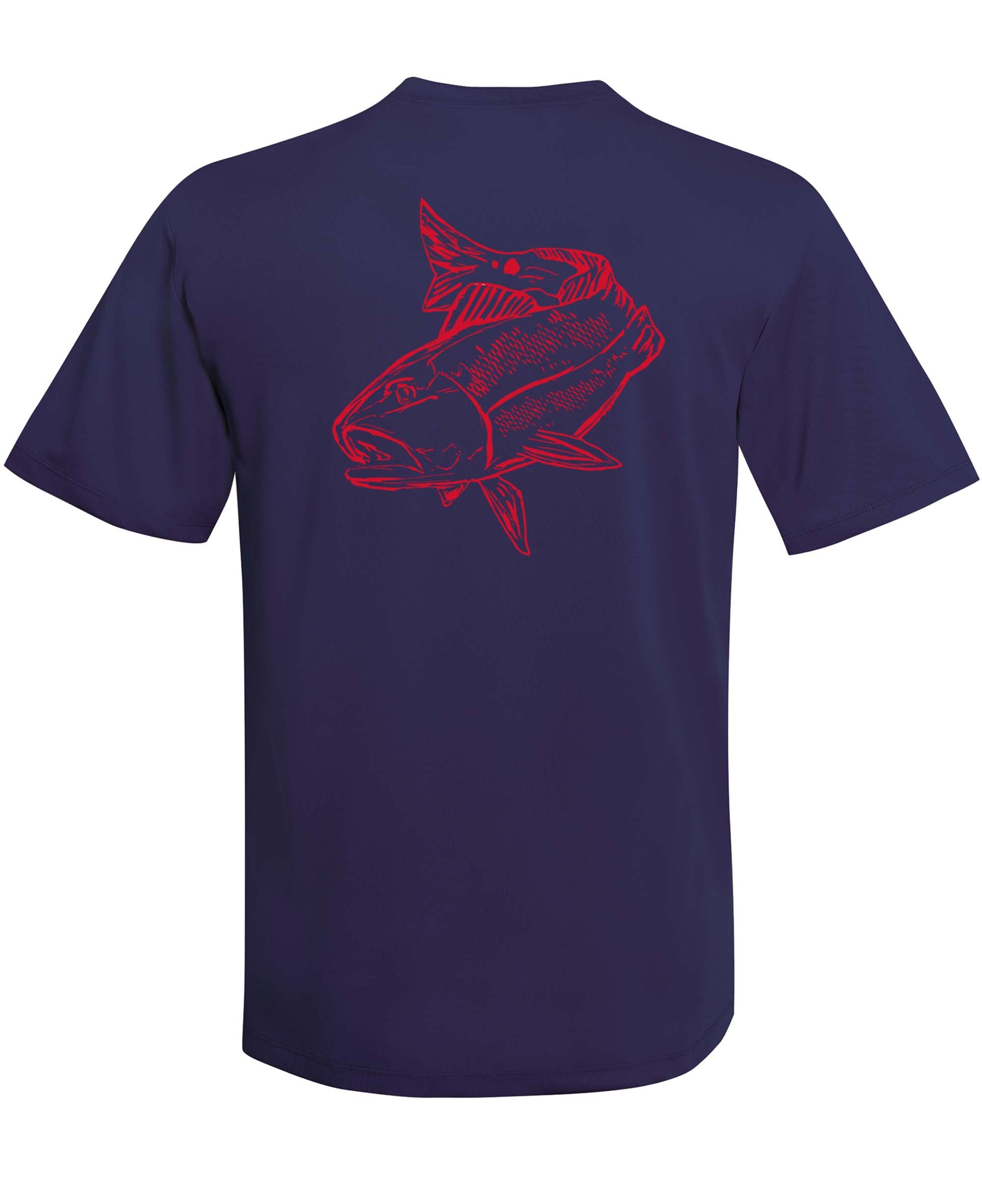 New Redfish Design! Performance Shirts, Hoodies, Digital Camo, 50+Upf M / Navy S/S - unisex