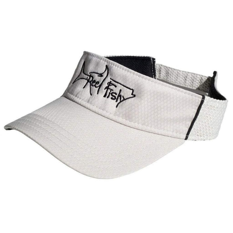 Reel Fishy Performance Visor with Tarpon Logo in Tan