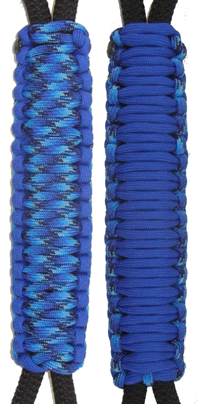 Royal Blue & Blue Bend Paracord Handmade Handles for Stainless Steel Tumblers - Made in USA!