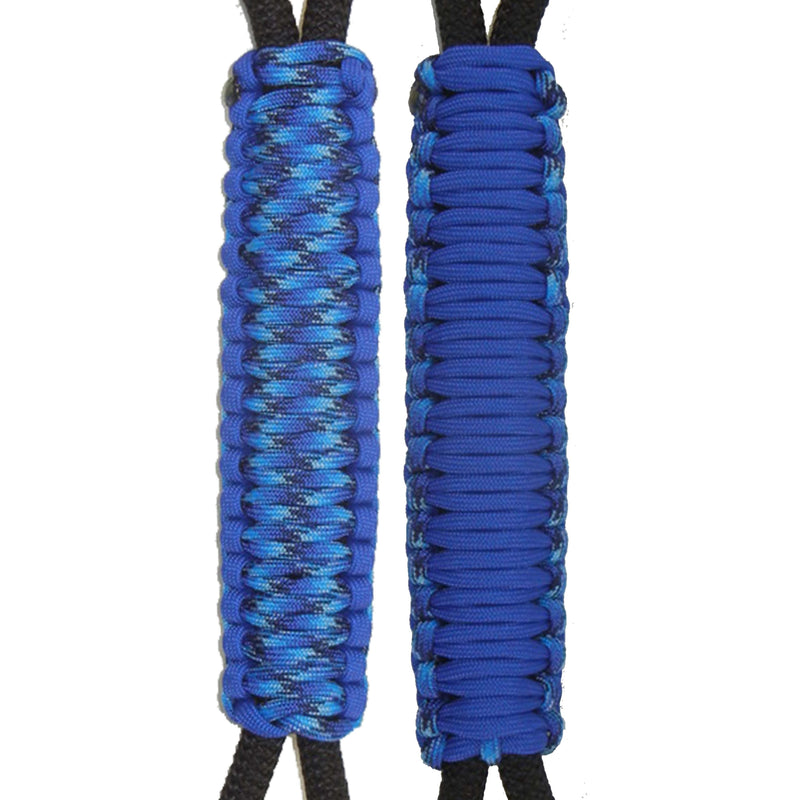 Royal Blue & Blue Bend Paracord Handmade Handles for Stainless Steel Tumblers - Made in USA!