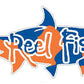 Royal/Orange Camo Tarpon Fishing Decal with Reel Fishy Logo