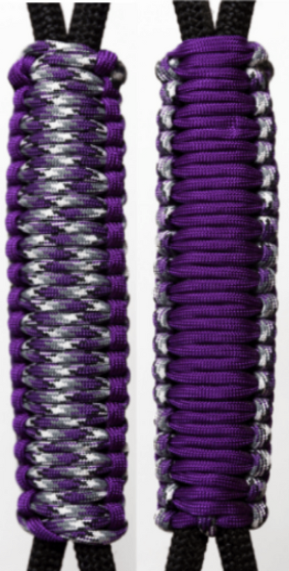 Purple & Plasma Purple C024C053 - Paracord Handmade Handles for Stainless Steel Tumblers - Made in USA!