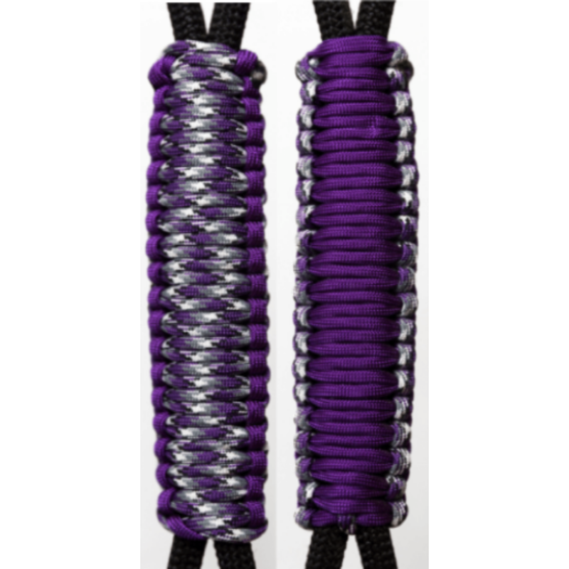 Purple & Plasma Purple C024C053 - Paracord Handmade Handles for Stainless Steel Tumblers - Made in USA!