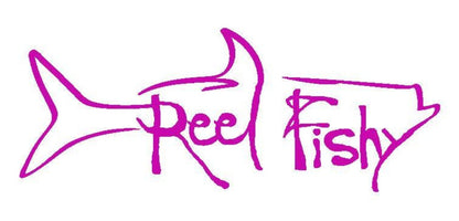 Tarpon Fishing Decal with Reel Fishy Logo in Pink