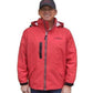 Outdoor Hooded Full Zip Jacket -Wind & Water Resistant - Red