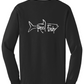 Tarpon Reel Fishy Cotton Black Long Sleeve Shirt