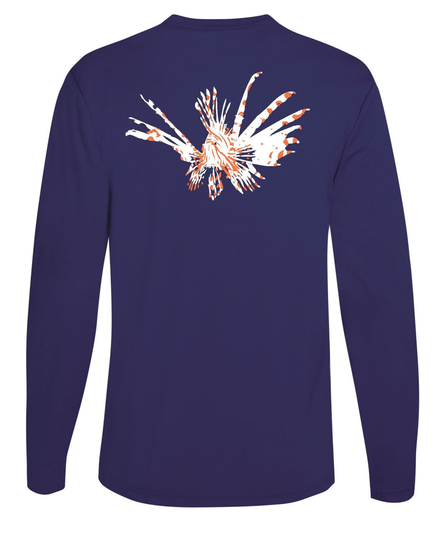 Lionfish Performance Dry-Fit Fishing Sun Protection shirts-Navy