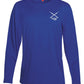 Lionfish Performance Dry-Fit Fishing Sun Protection shirts-Royal Blue (front)