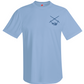Mahi Fishing Performance Dry-Fit Short Sleeve Light Blue Shirt (Reel Fishy Apparel Salt Rods Logo on Front)