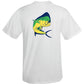 Mahi Fishing Performance Dry-Fit Short Sleeve White Shirt