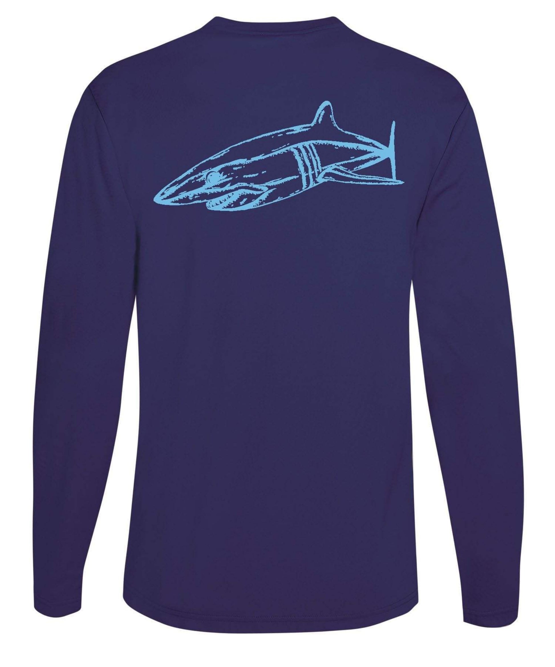 Mako Shark Performance Dry-Fit Long Sleeve - Navy