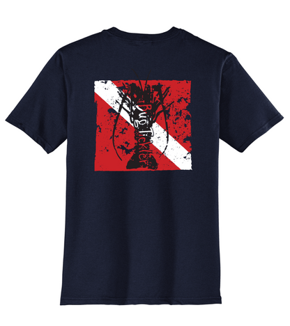 Lobster "Bug Tickler" Dive Reel Fishy t-shirt - Navy