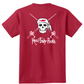 Youth Reel Fishy Pirate Skull & Rods t-shirt - Red