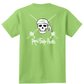 Youth Reel Fishy Pirate Skull & Rods t-shirt - Lime Green