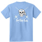 Youth Reel Fishy Pirate Skull & Rods t-shirt - Light Blue